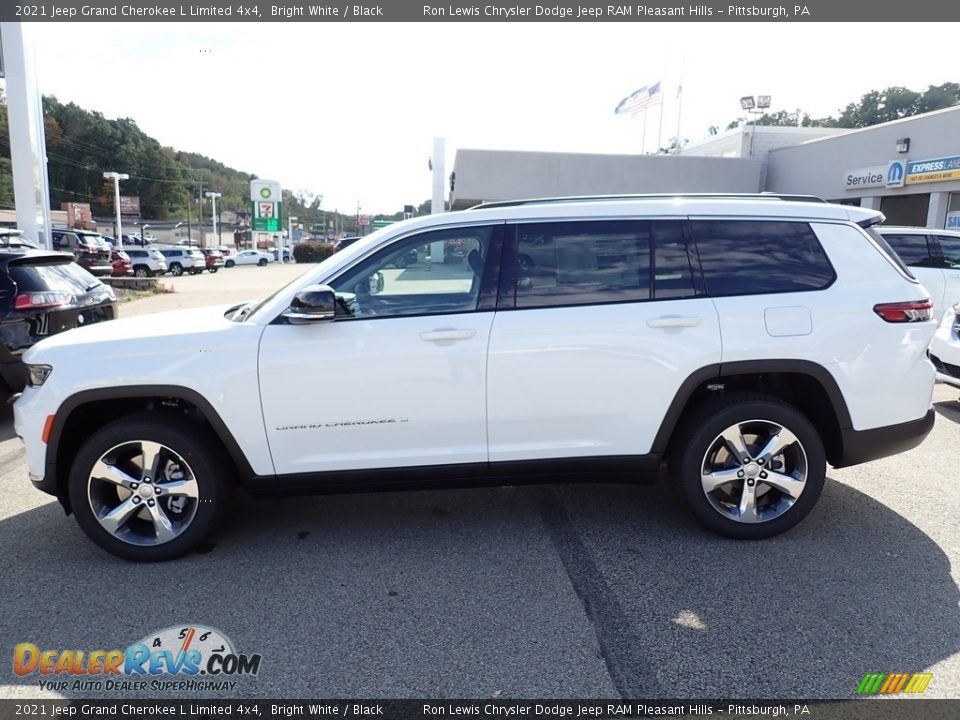 2021 Jeep Grand Cherokee L Limited 4x4 Bright White / Black Photo #2