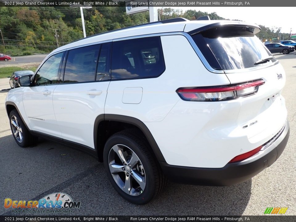 2021 Jeep Grand Cherokee L Limited 4x4 Bright White / Black Photo #3