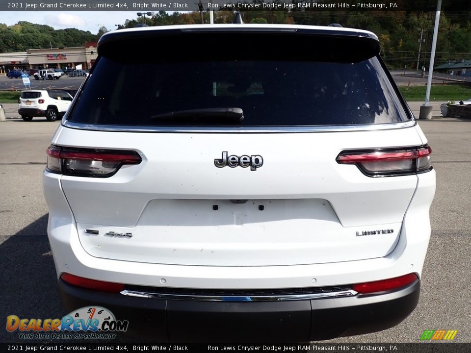 2021 Jeep Grand Cherokee L Limited 4x4 Bright White / Black Photo #4