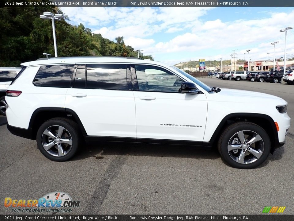 2021 Jeep Grand Cherokee L Limited 4x4 Bright White / Black Photo #7