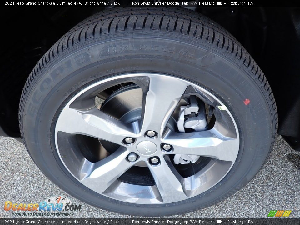 2021 Jeep Grand Cherokee L Limited 4x4 Bright White / Black Photo #9