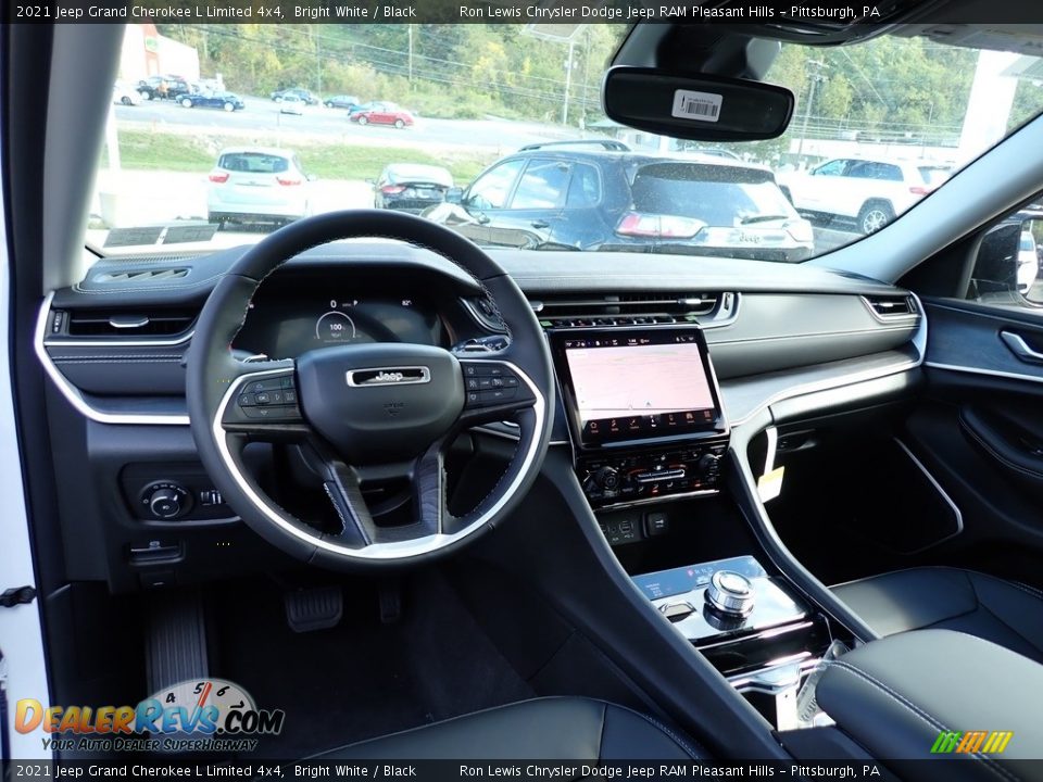 2021 Jeep Grand Cherokee L Limited 4x4 Bright White / Black Photo #13
