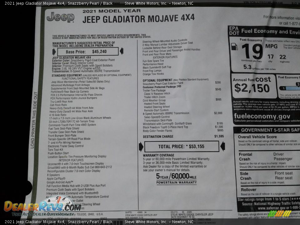 2021 Jeep Gladiator Mojave 4x4 Snazzberry Pearl / Black Photo #28
