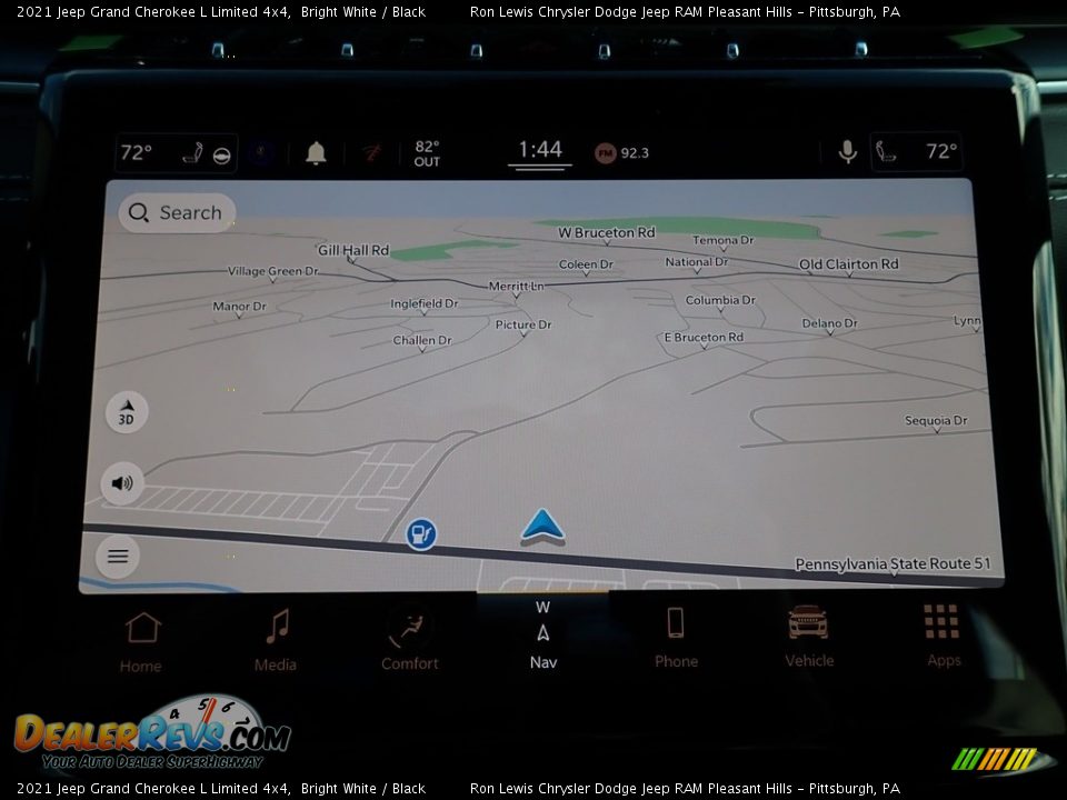 2021 Jeep Grand Cherokee L Limited 4x4 Bright White / Black Photo #17