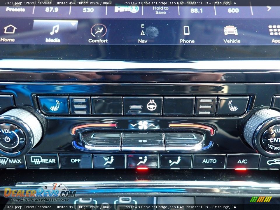 2021 Jeep Grand Cherokee L Limited 4x4 Bright White / Black Photo #20