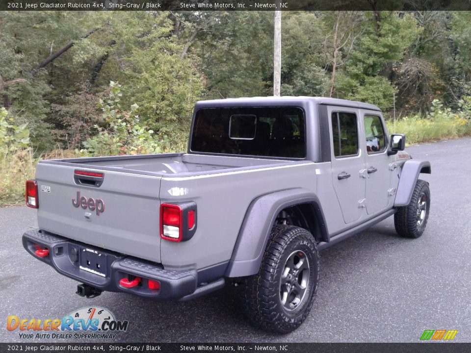 2021 Jeep Gladiator Rubicon 4x4 Sting-Gray / Black Photo #6