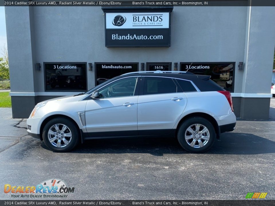 2014 Cadillac SRX Luxury AWD Radiant Silver Metallic / Ebony/Ebony Photo #1