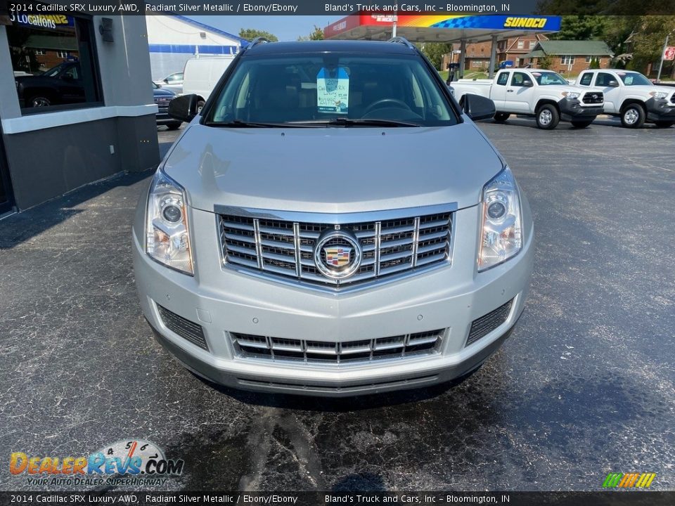 2014 Cadillac SRX Luxury AWD Radiant Silver Metallic / Ebony/Ebony Photo #3