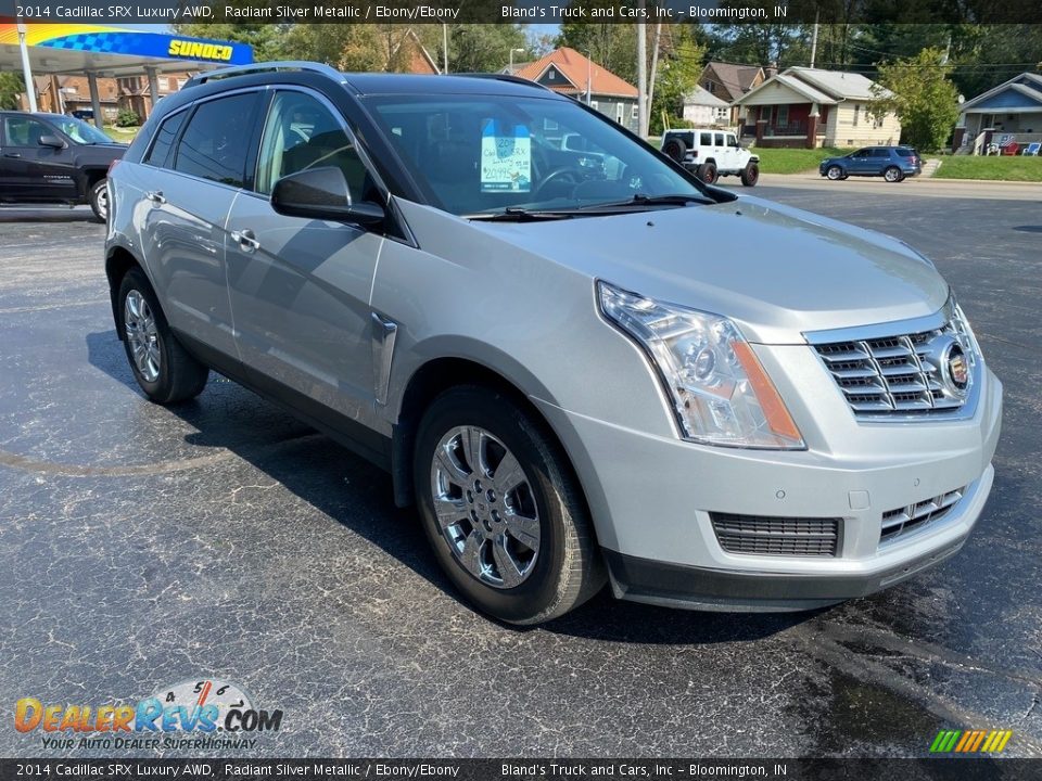 2014 Cadillac SRX Luxury AWD Radiant Silver Metallic / Ebony/Ebony Photo #4