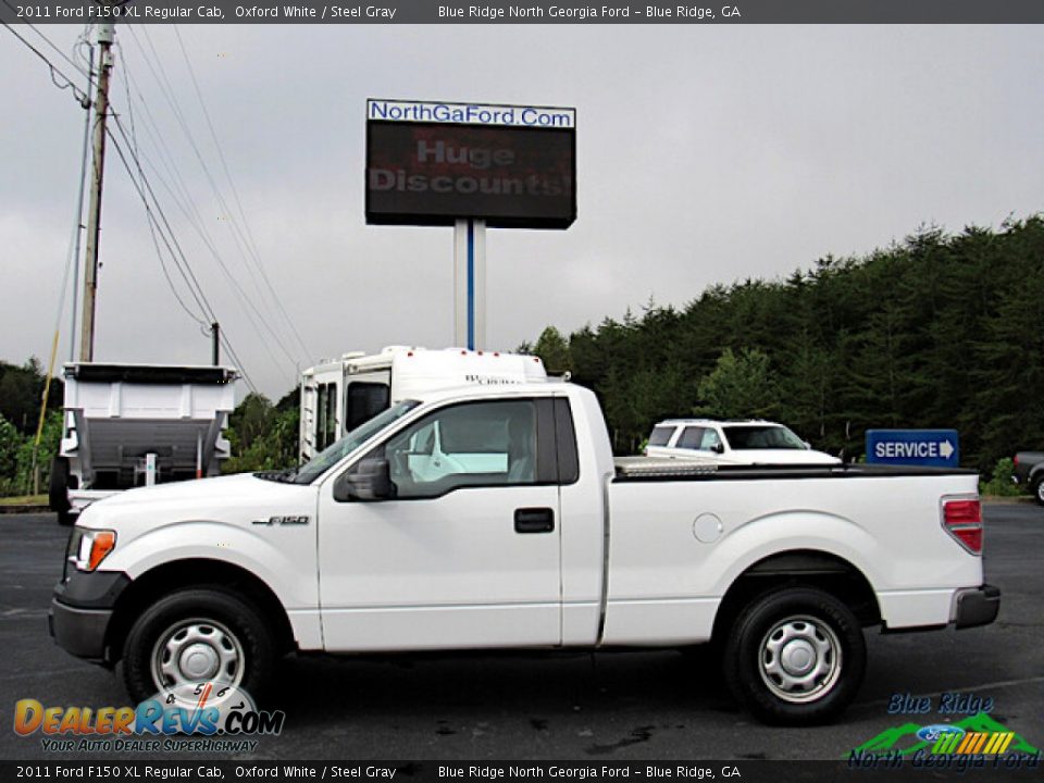 2011 Ford F150 XL Regular Cab Oxford White / Steel Gray Photo #2