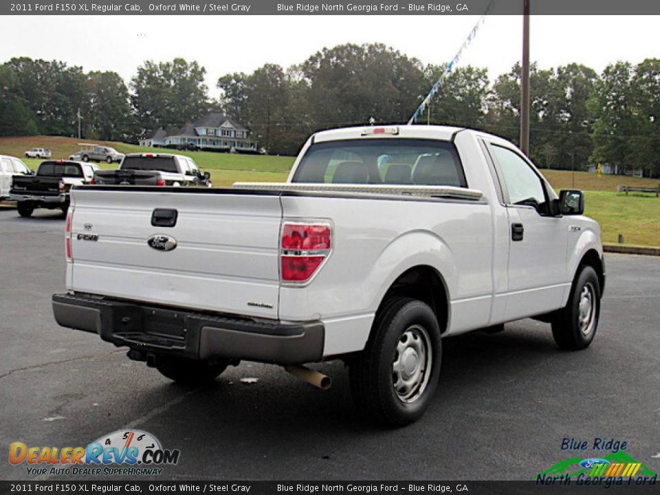 2011 Ford F150 XL Regular Cab Oxford White / Steel Gray Photo #5