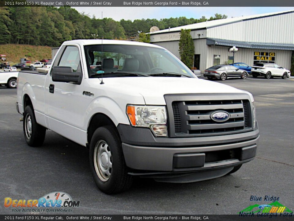 2011 Ford F150 XL Regular Cab Oxford White / Steel Gray Photo #7