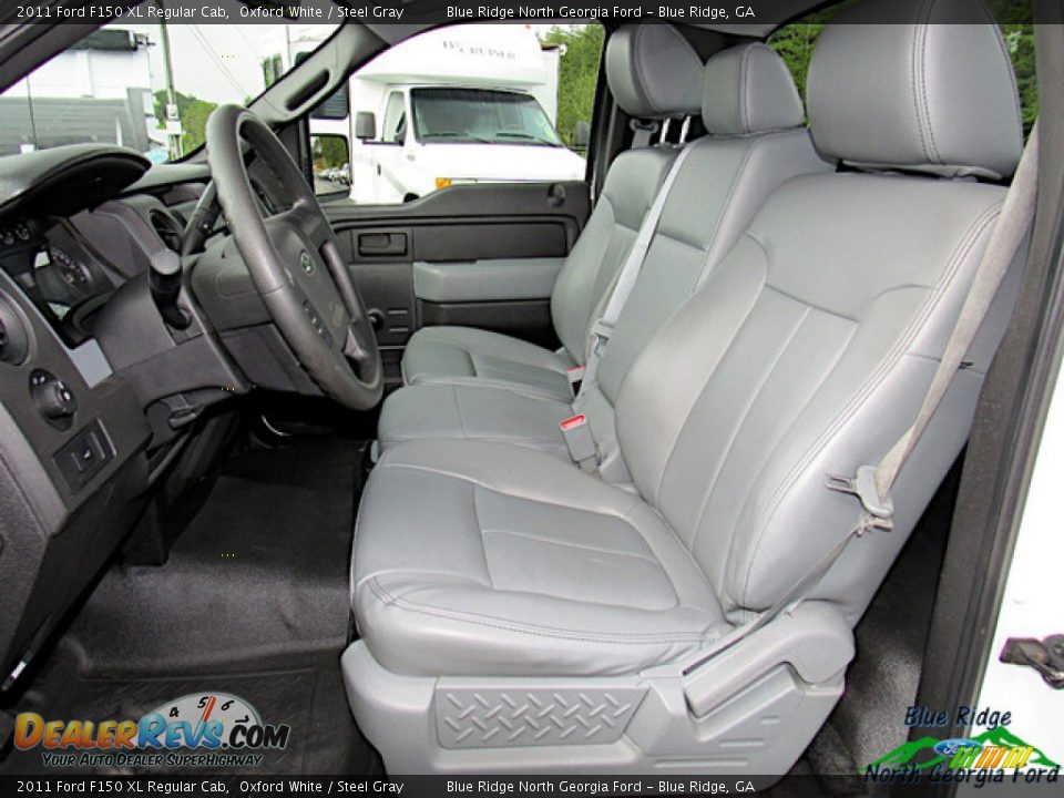 2011 Ford F150 XL Regular Cab Oxford White / Steel Gray Photo #10