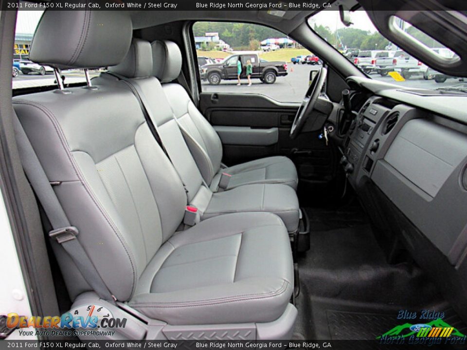 2011 Ford F150 XL Regular Cab Oxford White / Steel Gray Photo #11