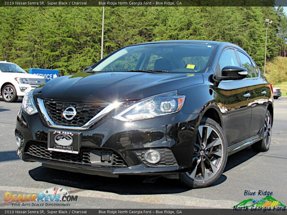 2019 Nissan Sentra SR Super Black / Charcoal Photo #1