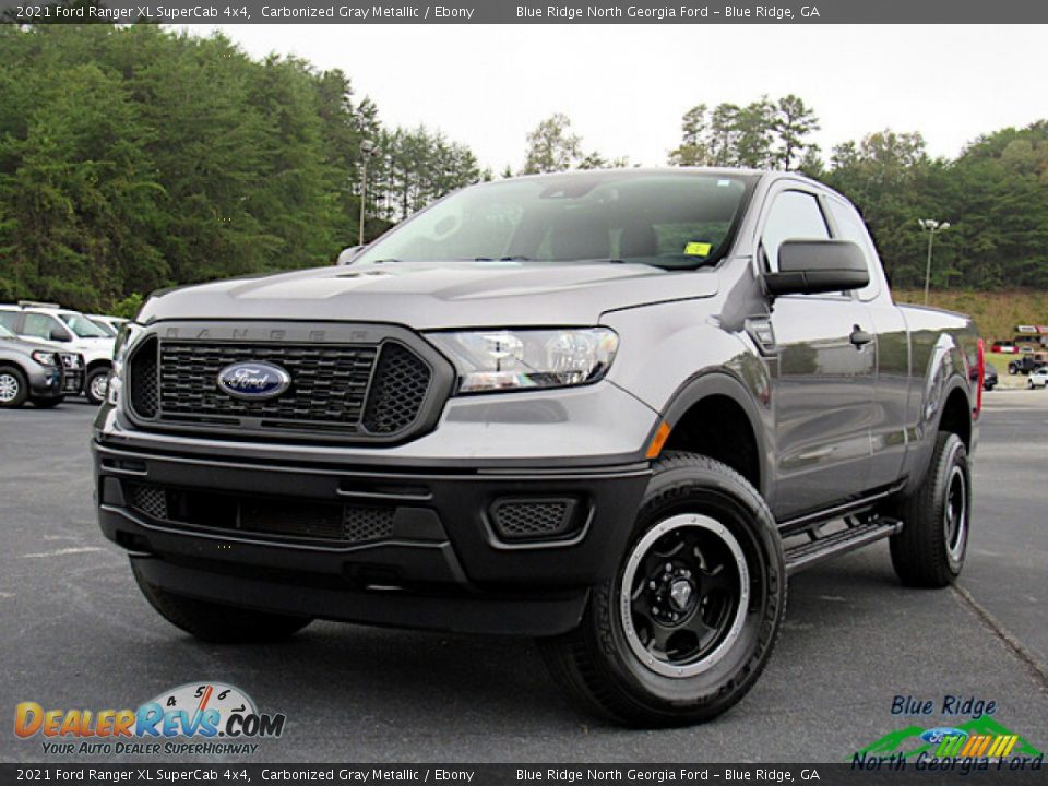 2021 Ford Ranger XL SuperCab 4x4 Carbonized Gray Metallic / Ebony Photo #1