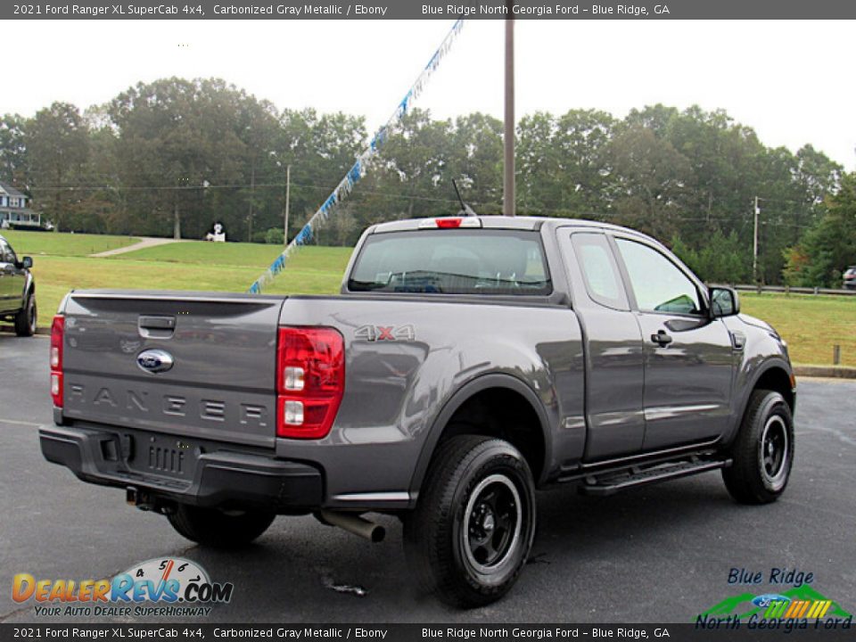 2021 Ford Ranger XL SuperCab 4x4 Carbonized Gray Metallic / Ebony Photo #5