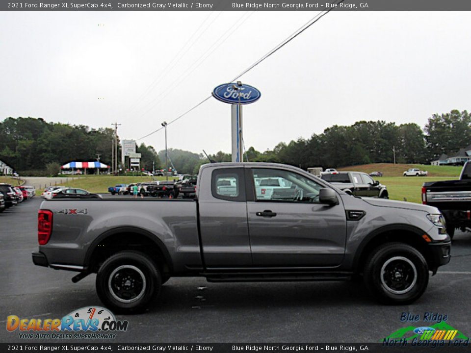 2021 Ford Ranger XL SuperCab 4x4 Carbonized Gray Metallic / Ebony Photo #6