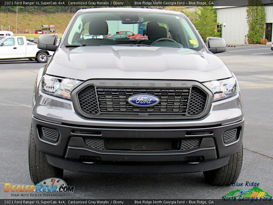 2021 Ford Ranger XL SuperCab 4x4 Carbonized Gray Metallic / Ebony Photo #8