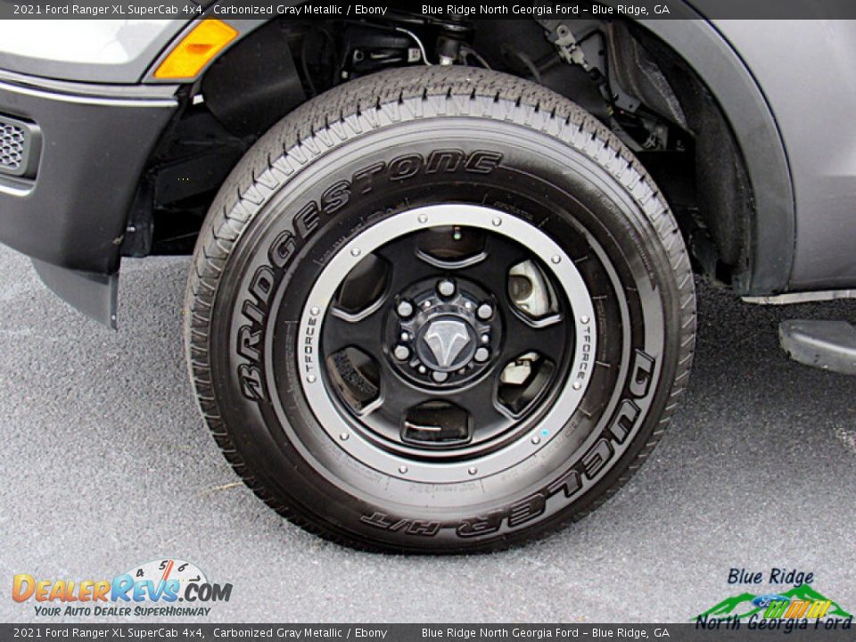 2021 Ford Ranger XL SuperCab 4x4 Carbonized Gray Metallic / Ebony Photo #9