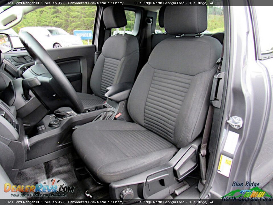 2021 Ford Ranger XL SuperCab 4x4 Carbonized Gray Metallic / Ebony Photo #11