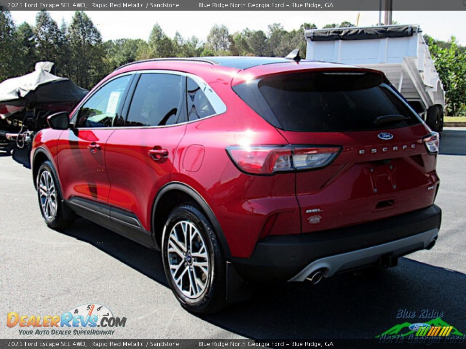 2021 Ford Escape SEL 4WD Rapid Red Metallic / Sandstone Photo #3