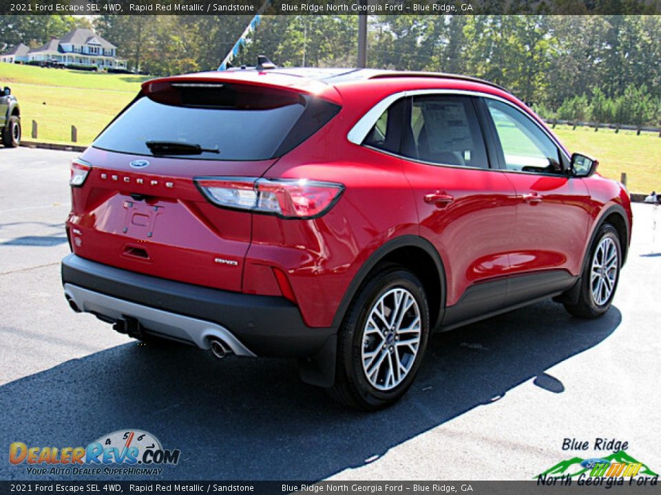 2021 Ford Escape SEL 4WD Rapid Red Metallic / Sandstone Photo #5