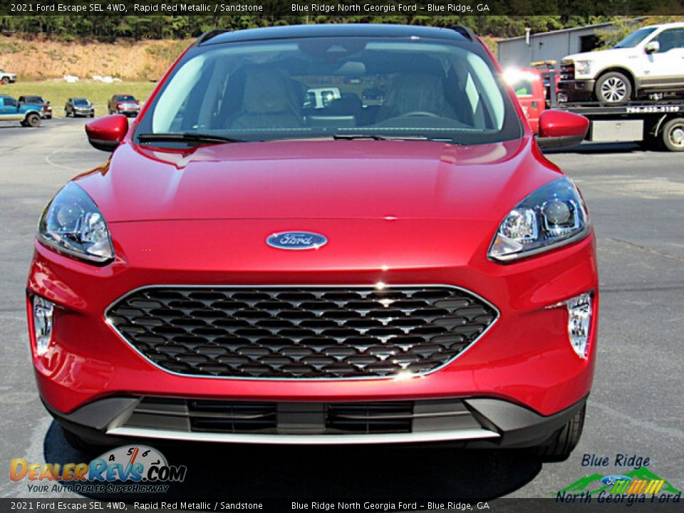 2021 Ford Escape SEL 4WD Rapid Red Metallic / Sandstone Photo #8