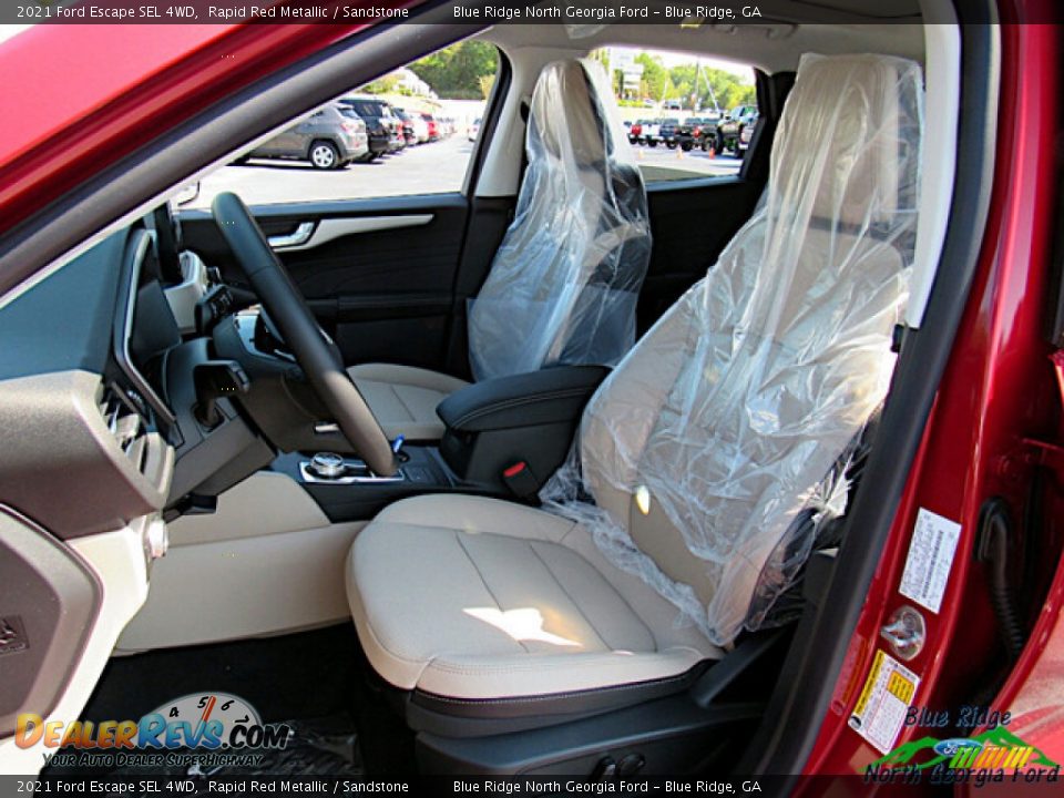 2021 Ford Escape SEL 4WD Rapid Red Metallic / Sandstone Photo #11