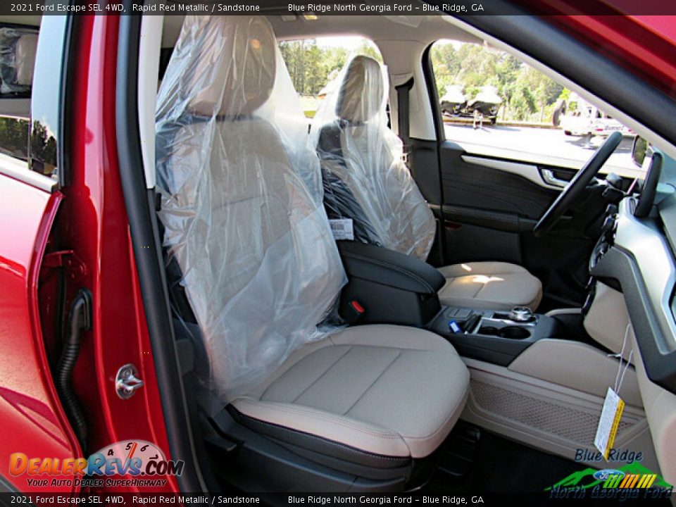 2021 Ford Escape SEL 4WD Rapid Red Metallic / Sandstone Photo #12