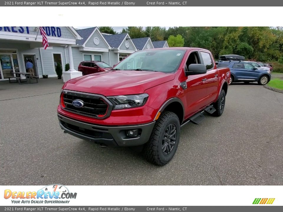 2021 Ford Ranger XLT Tremor SuperCrew 4x4 Rapid Red Metallic / Ebony Photo #3