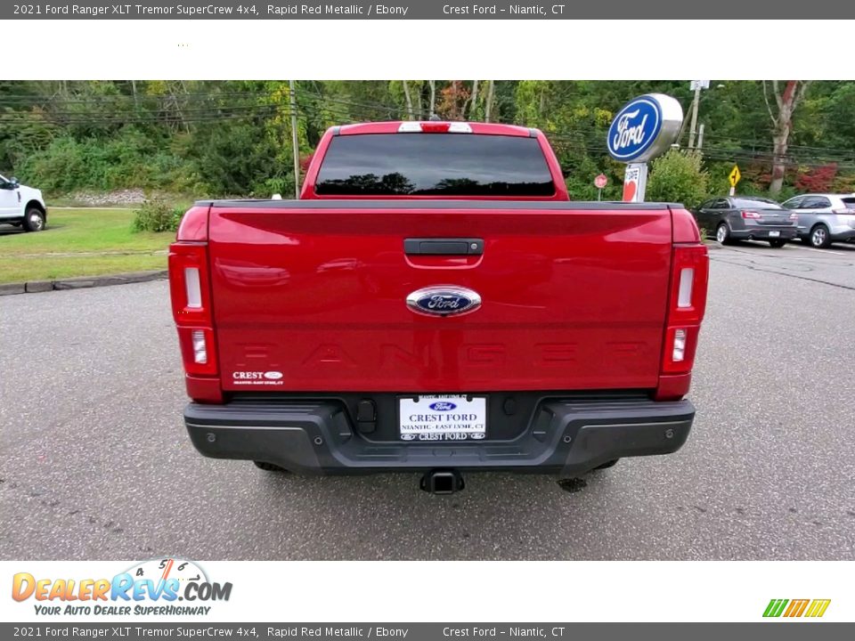 2021 Ford Ranger XLT Tremor SuperCrew 4x4 Rapid Red Metallic / Ebony Photo #6