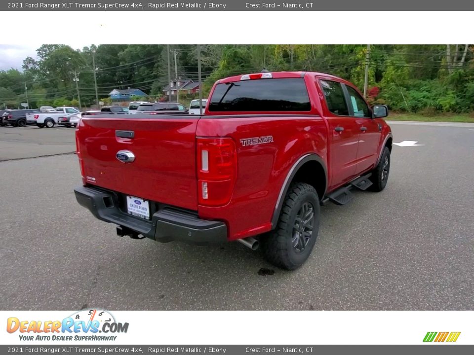 2021 Ford Ranger XLT Tremor SuperCrew 4x4 Rapid Red Metallic / Ebony Photo #7