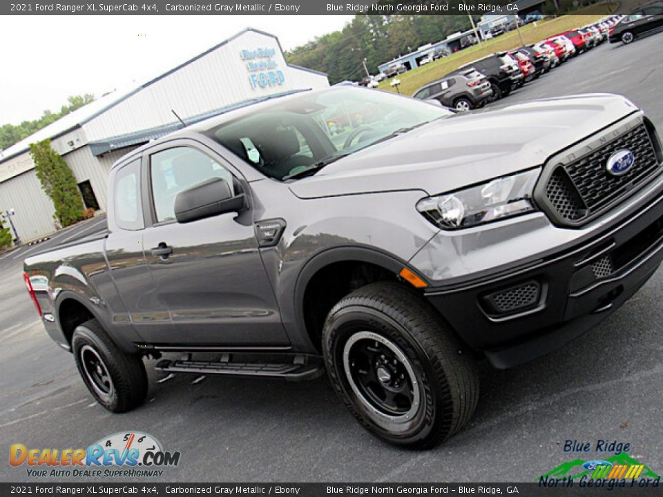 2021 Ford Ranger XL SuperCab 4x4 Carbonized Gray Metallic / Ebony Photo #28