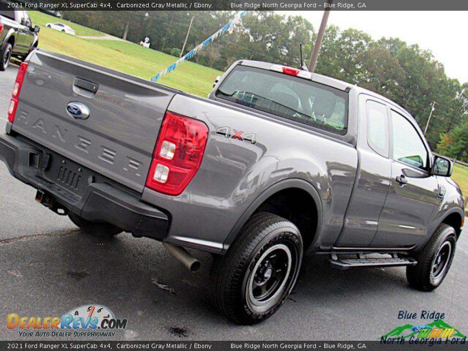 2021 Ford Ranger XL SuperCab 4x4 Carbonized Gray Metallic / Ebony Photo #29