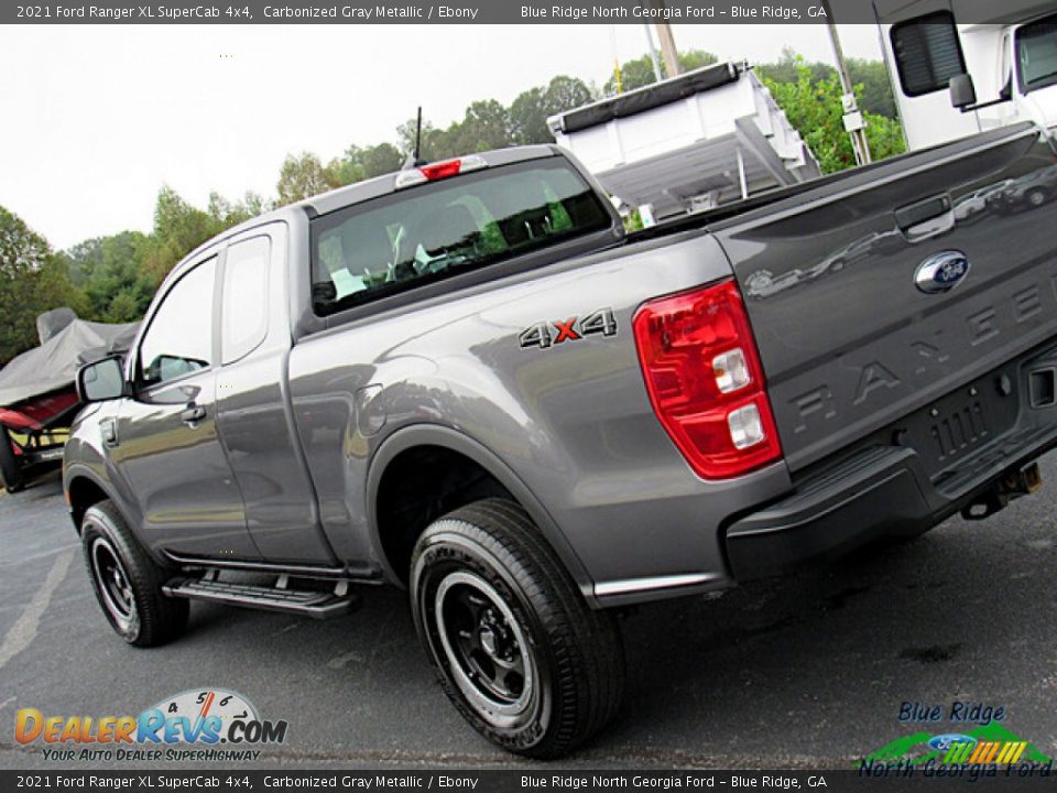 2021 Ford Ranger XL SuperCab 4x4 Carbonized Gray Metallic / Ebony Photo #30