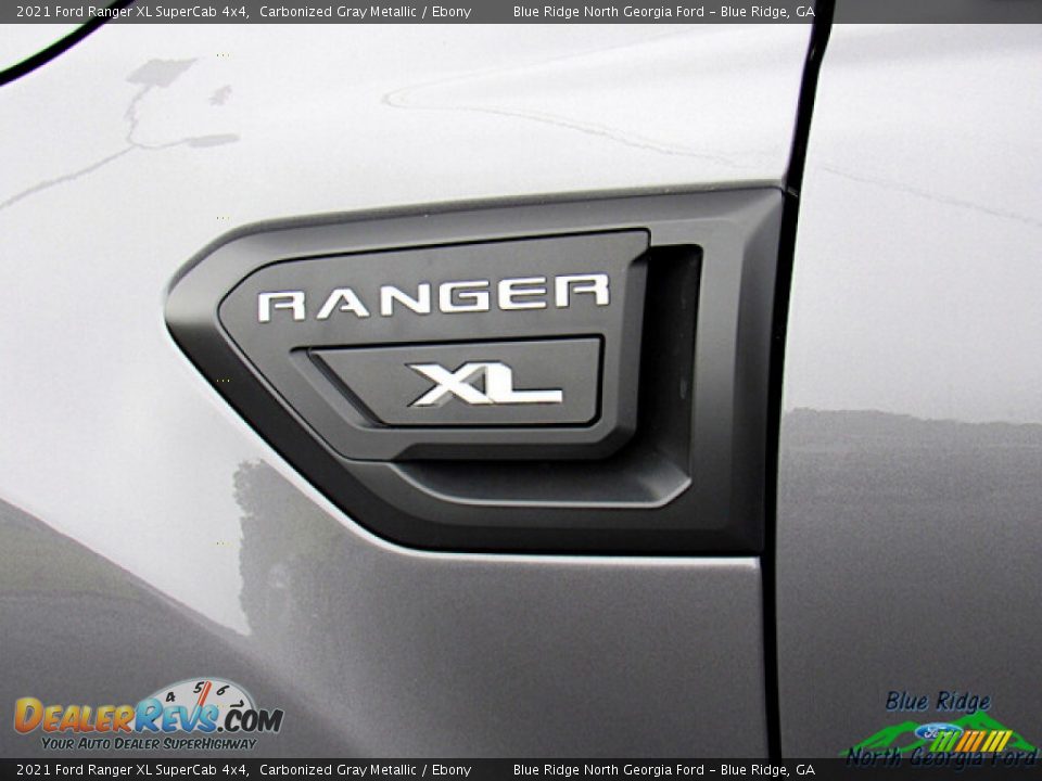 2021 Ford Ranger XL SuperCab 4x4 Carbonized Gray Metallic / Ebony Photo #31