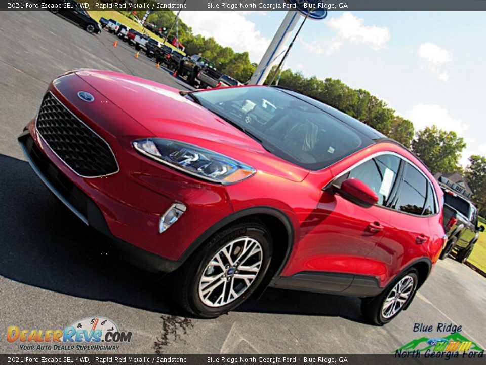 2021 Ford Escape SEL 4WD Rapid Red Metallic / Sandstone Photo #27