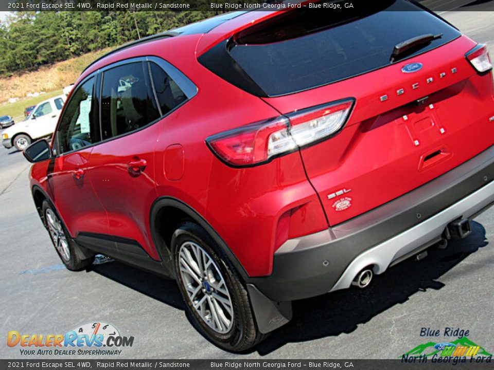 2021 Ford Escape SEL 4WD Rapid Red Metallic / Sandstone Photo #30