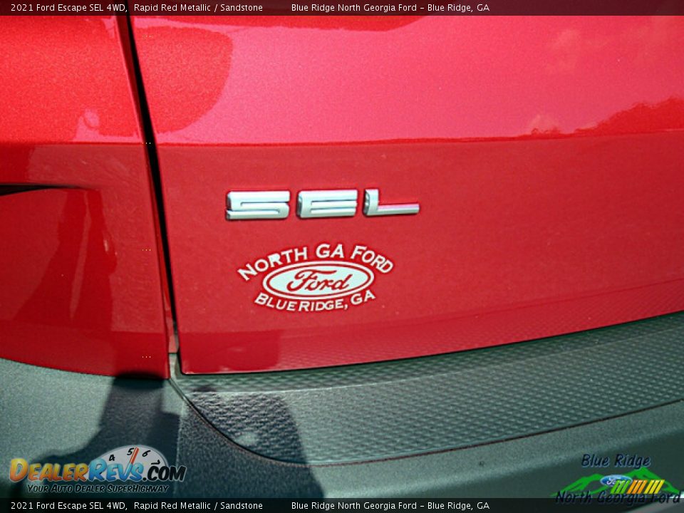 2021 Ford Escape SEL 4WD Rapid Red Metallic / Sandstone Photo #31