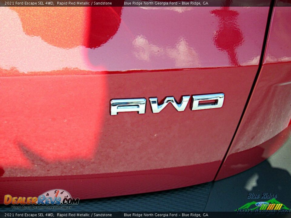 2021 Ford Escape SEL 4WD Rapid Red Metallic / Sandstone Photo #32
