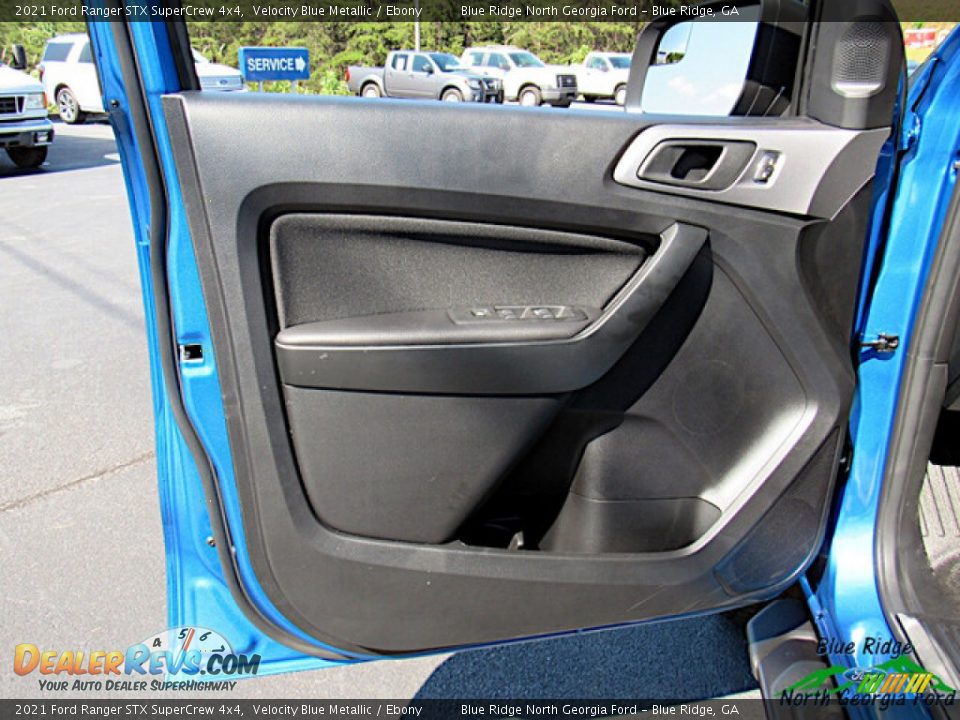2021 Ford Ranger STX SuperCrew 4x4 Velocity Blue Metallic / Ebony Photo #10