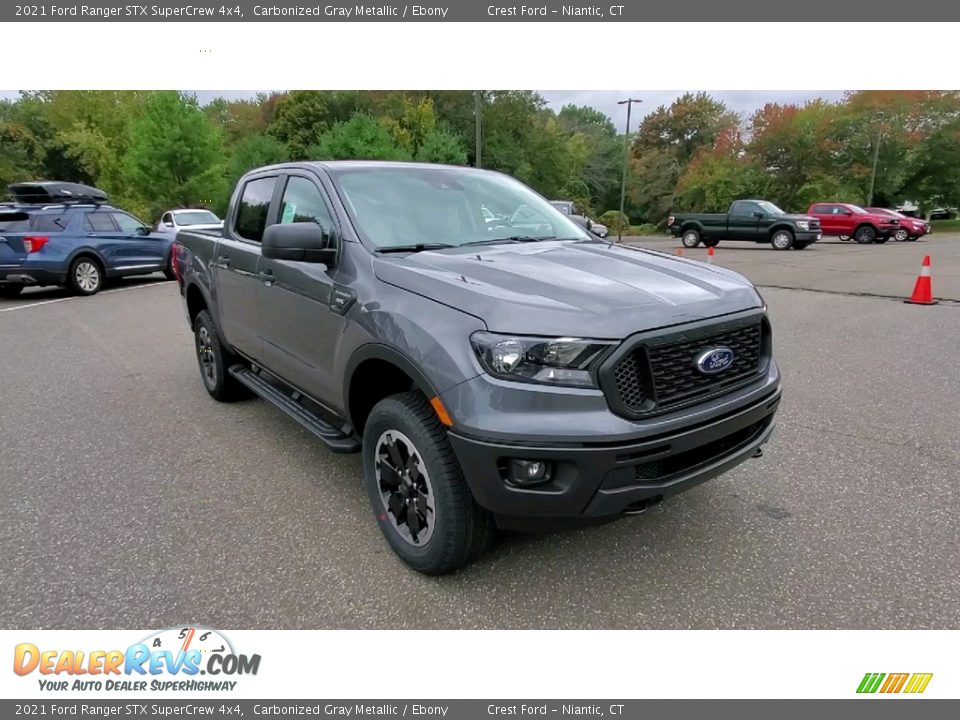 2021 Ford Ranger STX SuperCrew 4x4 Carbonized Gray Metallic / Ebony Photo #1