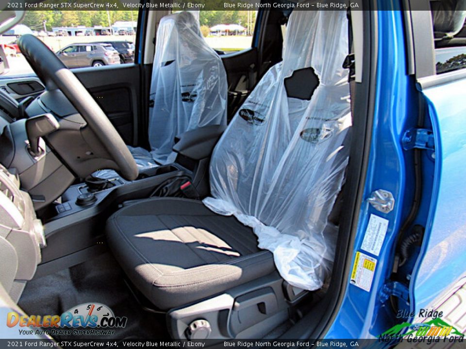 2021 Ford Ranger STX SuperCrew 4x4 Velocity Blue Metallic / Ebony Photo #11