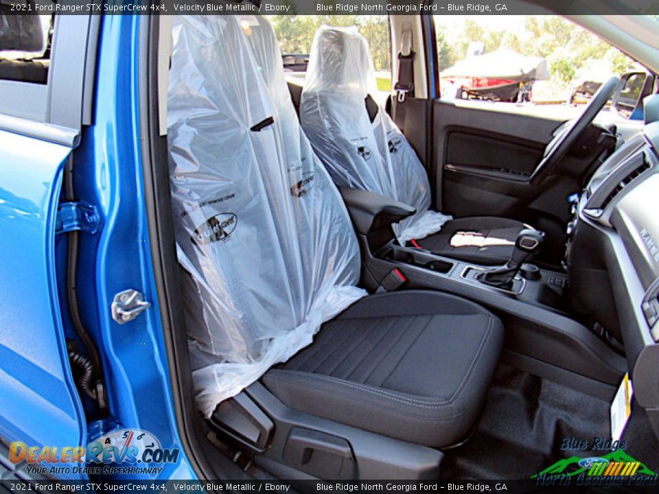 2021 Ford Ranger STX SuperCrew 4x4 Velocity Blue Metallic / Ebony Photo #12
