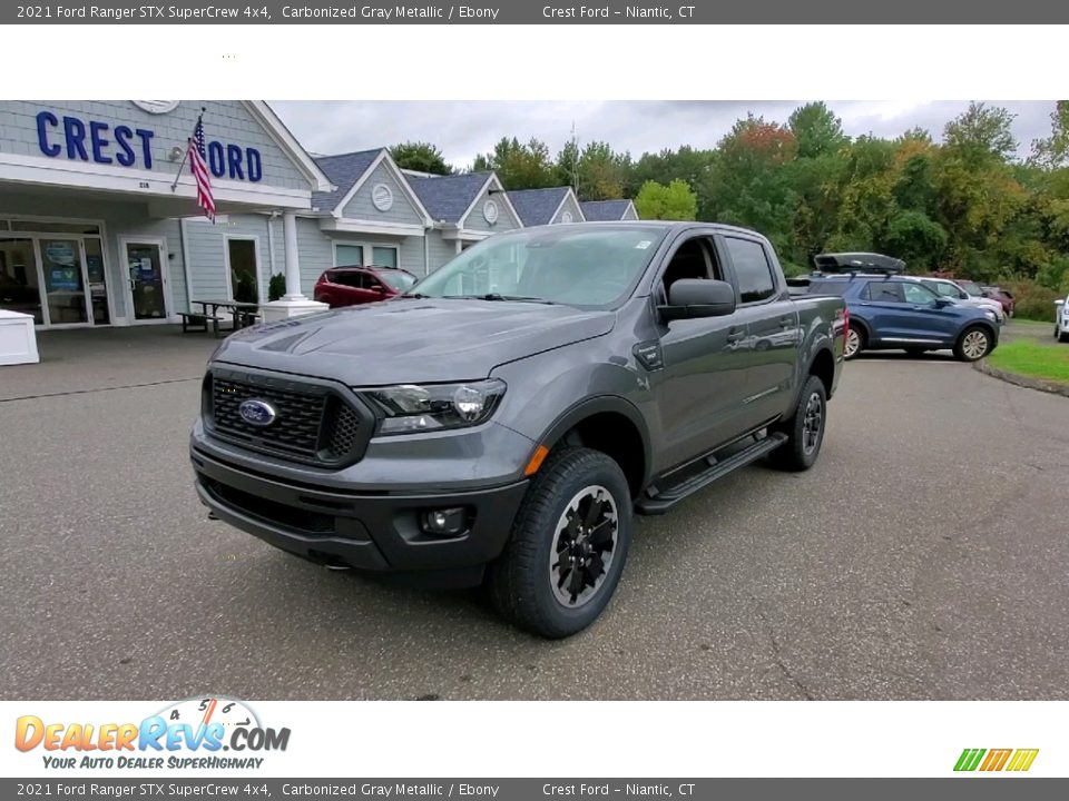 2021 Ford Ranger STX SuperCrew 4x4 Carbonized Gray Metallic / Ebony Photo #3