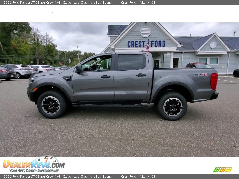 2021 Ford Ranger STX SuperCrew 4x4 Carbonized Gray Metallic / Ebony Photo #4