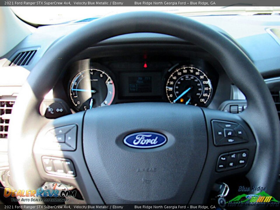 2021 Ford Ranger STX SuperCrew 4x4 Velocity Blue Metallic / Ebony Photo #16