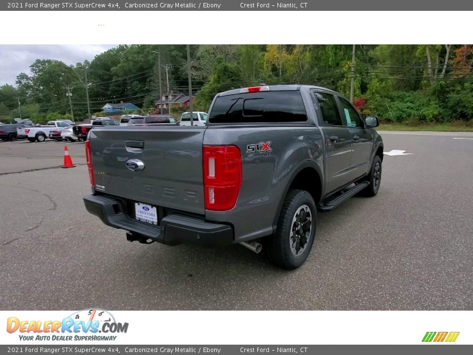 2021 Ford Ranger STX SuperCrew 4x4 Carbonized Gray Metallic / Ebony Photo #7