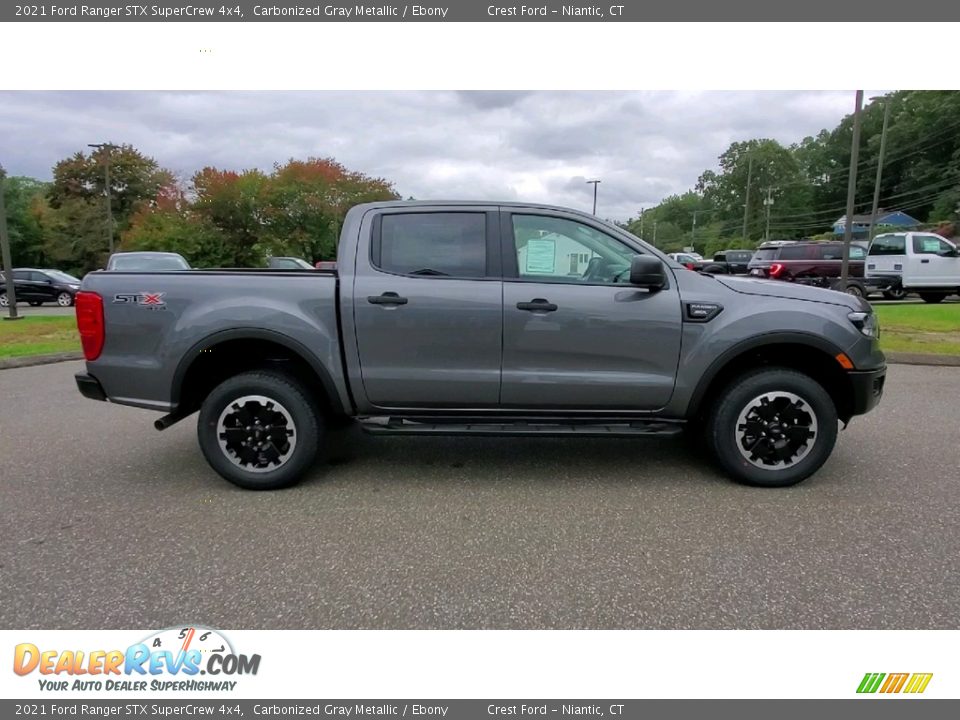 2021 Ford Ranger STX SuperCrew 4x4 Carbonized Gray Metallic / Ebony Photo #8